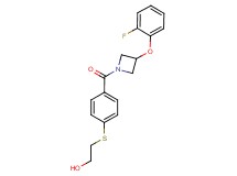 2-[(4-{[3-(2-fluorophenoxy)azetidin-1-yl]carbonyl}phenyl)thio]ethanol