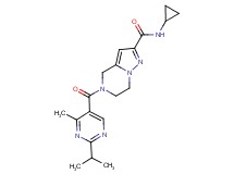 N-cyclopropyl-5-[(2-isopropyl-4-methylpyrimidin-5-yl)carbonyl]-4,5,6,7-tetrahydropyrazolo[1,5-a]pyrazine-2-carboxamide