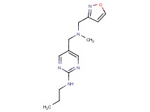 5-{[(isoxazol-3-ylmethyl)(methyl)amino]methyl}-N-propylpyrimidin-2-amine
