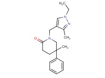 1-[(1-ethyl-3-methyl-1H-pyrazol-4-yl)methyl]-5-methyl-5-phenylpiperidin-2-one