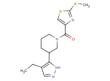3-(4-ethyl-1H-pyrazol-5-yl)-1-{[2-(methylthio)-1,3-thiazol-4-yl]carbonyl}piperidine
