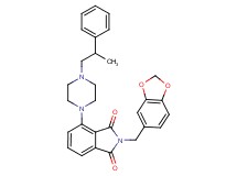 2-(1,3-benzodioxol-5-ylmethyl)-4-[4-(2-phenylpropyl)-1-piperazinyl]-1H-isoindole-1,3(2H)-dione