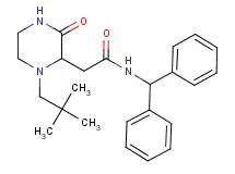 2-[1-(2,2-dimethylpropyl)-3-oxo-2-piperazinyl]-N-(diphenylmethyl)acetamide