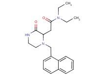 N,N-diethyl-2-[1-(1-naphthylmethyl)-3-oxo-2-piperazinyl]acetamide