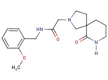 N-(2-methoxybenzyl)-2-(6-oxo-2,7-diazaspiro[4.5]dec-2-yl)acetamide