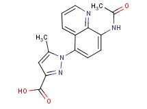 1-[8-(acetylamino)quinolin-5-yl]-5-methyl-1H-pyrazole-3-carboxylic acid