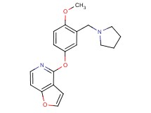 4-[4-methoxy-3-(pyrrolidin-1-ylmethyl)phenoxy]furo[3,2-c]pyridine