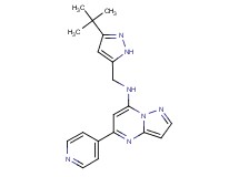 N-[(3-tert-butyl-1H-pyrazol-5-yl)methyl]-5-(4-pyridinyl)pyrazolo[1,5-a]pyrimidin-7-amine