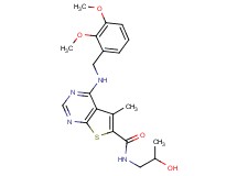 4-[(2,3-dimethoxybenzyl)amino]-N-(2-hydroxypropyl)-5-methylthieno[2,3-d]pyrimidine-6-carboxamide