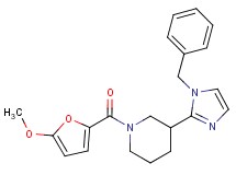 3-(1-benzyl-1H-imidazol-2-yl)-1-(5-methoxy-2-furoyl)piperidine