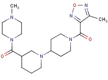 1'-[(4-methyl-1,2,5-oxadiazol-3-yl)carbonyl]-3-[(4-methylpiperazin-1-yl)carbonyl]-1,4'-bipiperidine