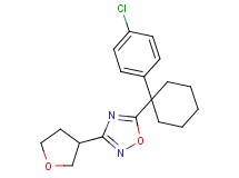 5-[1-(4-chlorophenyl)cyclohexyl]-3-(tetrahydrofuran-3-yl)-1,2,4-oxadiazole