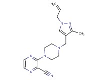 3-{4-[(1-allyl-3-methyl-1H-pyrazol-4-yl)methyl]piperazin-1-yl}pyrazine-2-carbonitrile