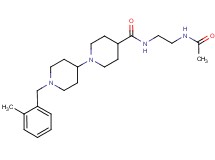 N-[2-(acetylamino)ethyl]-1'-(2-methylbenzyl)-1,4'-bipiperidine-4-carboxamide