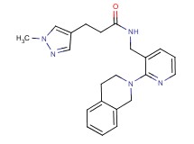 N-{[2-(3,4-dihydro-2(1H)-isoquinolinyl)-3-pyridinyl]methyl}-3-(1-methyl-1H-pyrazol-4-yl)propanamide