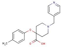 4-(4-methylphenoxy)-1-(pyridin-4-ylmethyl)piperidine-4-carboxylic acid