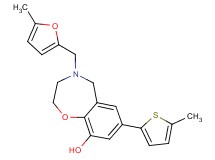 4-[(5-methyl-2-furyl)methyl]-7-(5-methyl-2-thienyl)-2,3,4,5-tetrahydro-1,4-benzoxazepin-9-ol