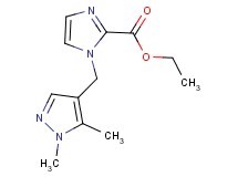 ethyl 1-[(1,5-dimethyl-1H-pyrazol-4-yl)methyl]-1H-imidazole-2-carboxylate