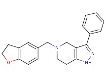 5-(2,3-dihydro-1-benzofuran-5-ylmethyl)-3-phenyl-4,5,6,7-tetrahydro-1H-pyrazolo[4,3-c]pyridine