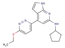 N-cyclopentyl-4-(6-ethoxypyridazin-3-yl)-1H-pyrrolo[2,3-b]pyridin-6-amine