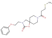 8-[3-(methylthio)propanoyl]-3-(2-phenoxyethyl)-1-oxa-3,8-diazaspiro[4.5]decan-2-one