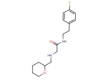 N-[2-(4-fluorophenyl)ethyl]-2-[(tetrahydro-2H-pyran-2-ylmethyl)amino]acetamide