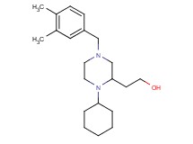2-[1-cyclohexyl-4-(3,4-dimethylbenzyl)-2-piperazinyl]ethanol