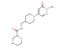 N-{[1-(1-methyl-6-oxo-1,6-dihydro-4-pyridazinyl)-4-piperidinyl]methyl}-2-morpholinecarboxamide hydrochloride