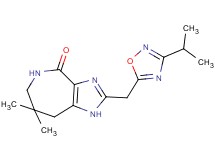 2-[(3-isopropyl-1,2,4-oxadiazol-5-yl)methyl]-7,7-dimethyl-5,6,7,8-tetrahydroimidazo[4,5-c]azepin-4(1H)-one