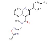 N-methyl-N-[(5-methyl-1,2,4-oxadiazol-3-yl)methyl]-2-(4-methylphenyl)-4-quinolinecarboxamide