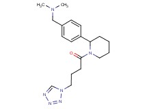 N,N-dimethyl-1-(4-{1-[4-(1H-tetrazol-1-yl)butanoyl]-2-piperidinyl}phenyl)methanamine