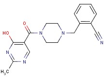 2-({4-[(4-hydroxy-2-methylpyrimidin-5-yl)carbonyl]piperazin-1-yl}methyl)benzonitrile