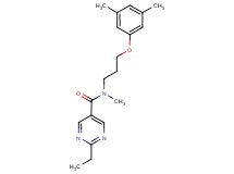 N-[3-(3,5-dimethylphenoxy)propyl]-2-ethyl-N-methylpyrimidine-5-carboxamide