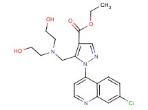 ethyl 5-{[bis(2-hydroxyethyl)amino]methyl}-1-(7-chloro-4-quinolinyl)-1H-pyrazole-4-carboxylate