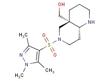 [(4aS*,8aR*)-6-[(1,3,5-trimethyl-1H-pyrazol-4-yl)sulfonyl]octahydro-1,6-naphthyridin-4a(2H)-yl]methanol