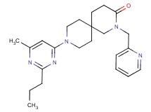 9-(6-methyl-2-propylpyrimidin-4-yl)-2-(pyridin-2-ylmethyl)-2,9-diazaspiro[5.5]undecan-3-one