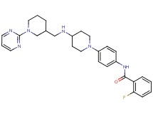2-fluoro-N-{4-[4-({[1-(2-pyrimidinyl)-3-piperidinyl]methyl}amino)-1-piperidinyl]phenyl}benzamide