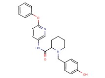 1-(4-hydroxybenzyl)-N-(6-phenoxy-3-pyridinyl)-2-piperidinecarboxamide