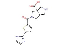 (3aS*,6aS*)-2-{[5-(1H-imidazol-2-yl)-2-thienyl]carbonyl}hexahydropyrrolo[3,4-c]pyrrole-3a(1H)-carboxylic acid
