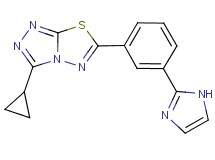 3-cyclopropyl-6-[3-(1H-imidazol-2-yl)phenyl][1,2,4]triazolo[3,4-b][1,3,4]thiadiazole