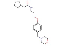 2-cyclopentyl-N-{3-[4-(4-morpholinylmethyl)phenoxy]propyl}acetamide
