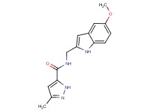 N-[(5-methoxy-1H-indol-2-yl)methyl]-3-methyl-1H-pyrazole-5-carboxamide