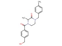 4-[4-(hydroxymethyl)benzoyl]-3-methyl-1-(4-methylbenzyl)piperazin-2-one