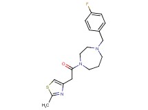 1-(4-fluorobenzyl)-4-[(2-methyl-1,3-thiazol-4-yl)acetyl]-1,4-diazepane