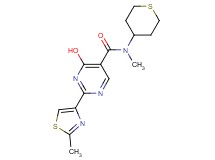 4-hydroxy-N-methyl-2-(2-methyl-1,3-thiazol-4-yl)-N-(tetrahydro-2H-thiopyran-4-yl)pyrimidine-5-carboxamide