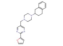 2-(2-furyl)-5-{[4-(1,2,3,4-tetrahydro-2-naphthalenyl)-1-piperazinyl]methyl}pyrimidine