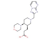 3-[(3R*,4S*)-4-morpholin-4-yl-1-([1,2,4]triazolo[1,5-a]pyrimidin-2-ylmethyl)piperidin-3-yl]propanoic acid