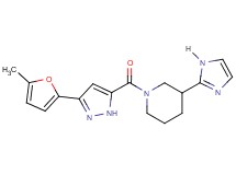 3-(1H-imidazol-2-yl)-1-{[3-(5-methyl-2-furyl)-1H-pyrazol-5-yl]carbonyl}piperidine