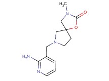 7-[(2-amino-3-pyridinyl)methyl]-3-methyl-1-oxa-3,7-diazaspiro[4.4]nonan-2-one