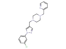 1-{[1-(3-chlorophenyl)-1H-pyrazol-4-yl]methyl}-4-(pyridin-2-ylmethyl)piperazine